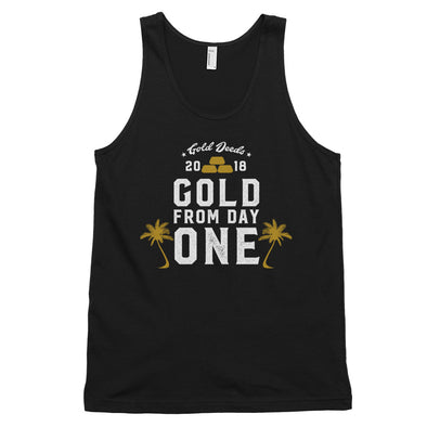 GOLD FROM DAY ONE PALMS TANK TOP (BLACK)