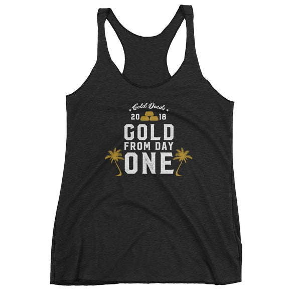 GOLD FROM DAY ONE PALMS RACERBACK (Black)